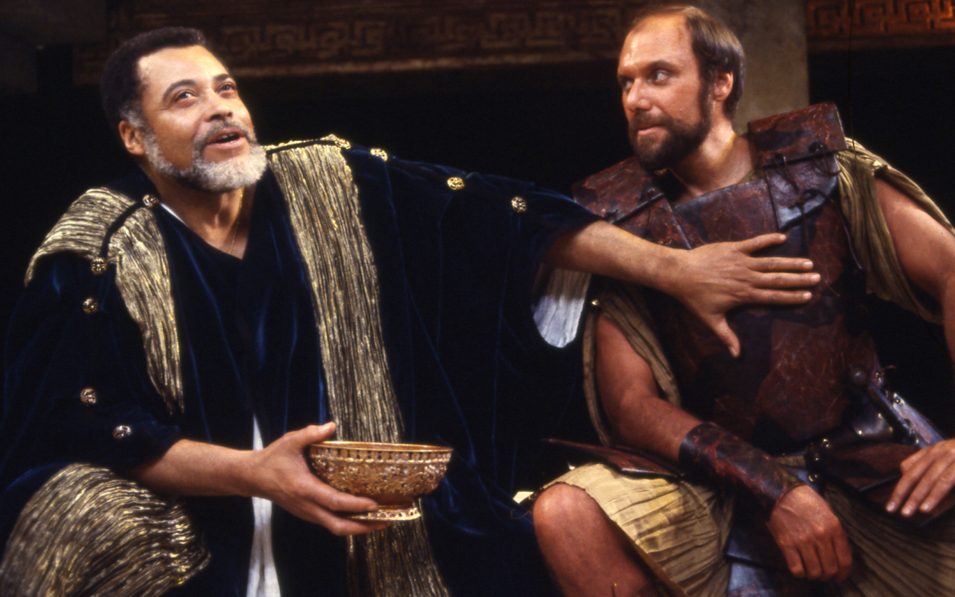 Harris Yulin and James Earl Jones in TIMON OF ATHENS.