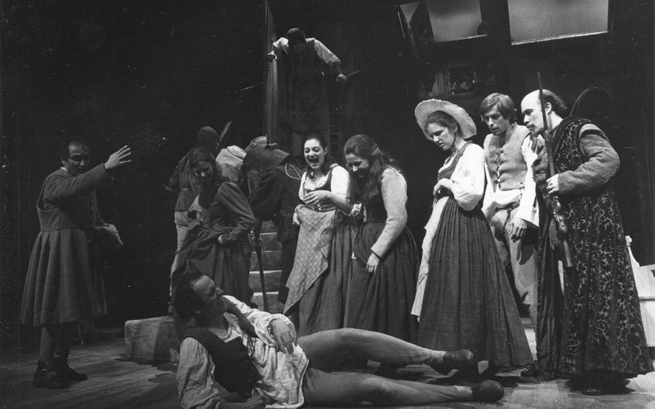 Cast in THE MAGNIFICENT CUCKOLD. Photo © Kirsten Beck, 1981.