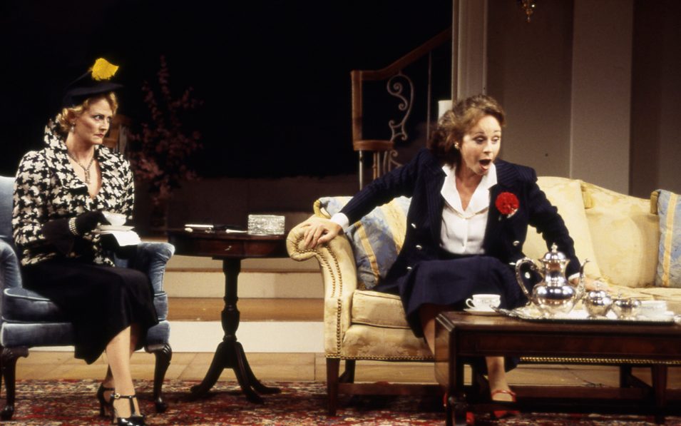 Peg Murray and Maureen Anderman in FIRST LADY. Photo by T. Charles Erickson, 1996.