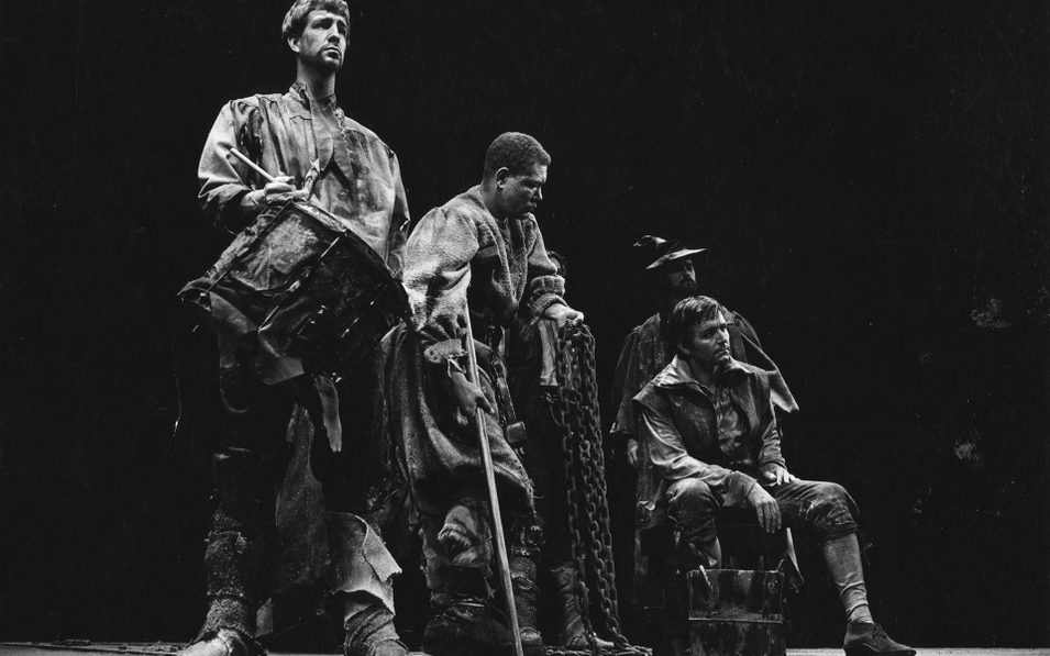 A scene from PROMETHEUS BOUND. Photo courtesy of Yale Repertory Theatre, 1967.