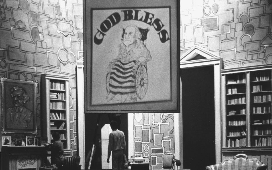 A scene from GOD BLESS. Photo courtesy of Yale Repertory Theatre, 1968.