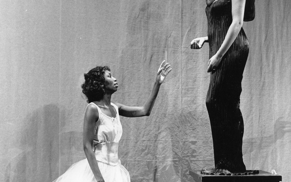 Sharon Washington and Aletta Mitchell in THE WINTER'S TALE. Photo © Paul J. Penders, 1986.