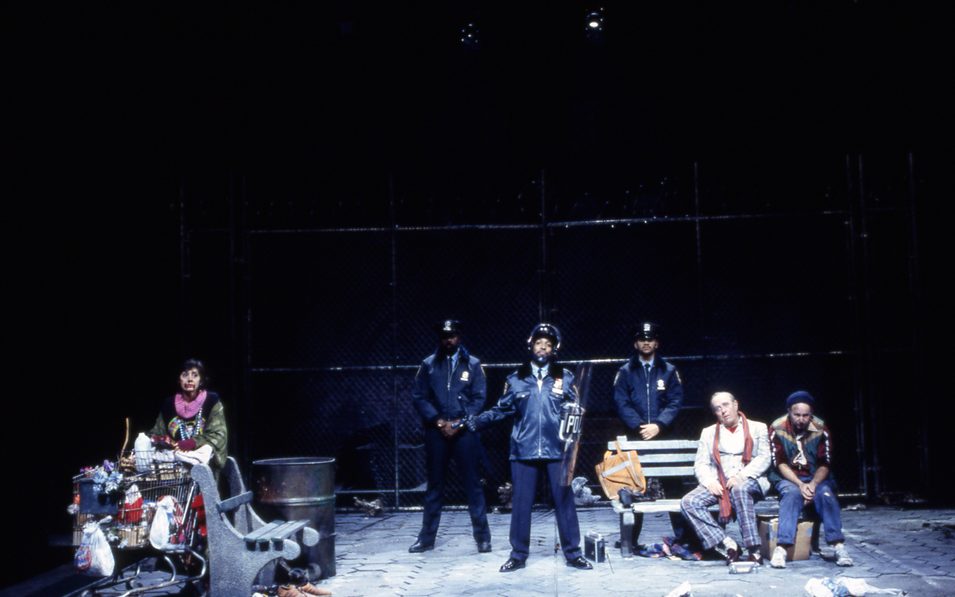 Cast in ANTIGONE IN NEW YORK. Photo © T. Charles Erickson, 1994.