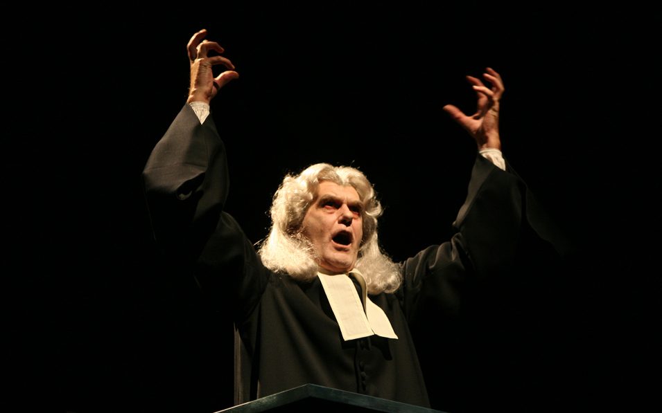 Graeme Malcolm in SAFE IN HELL. Photo © Joan Marcus, 2005.