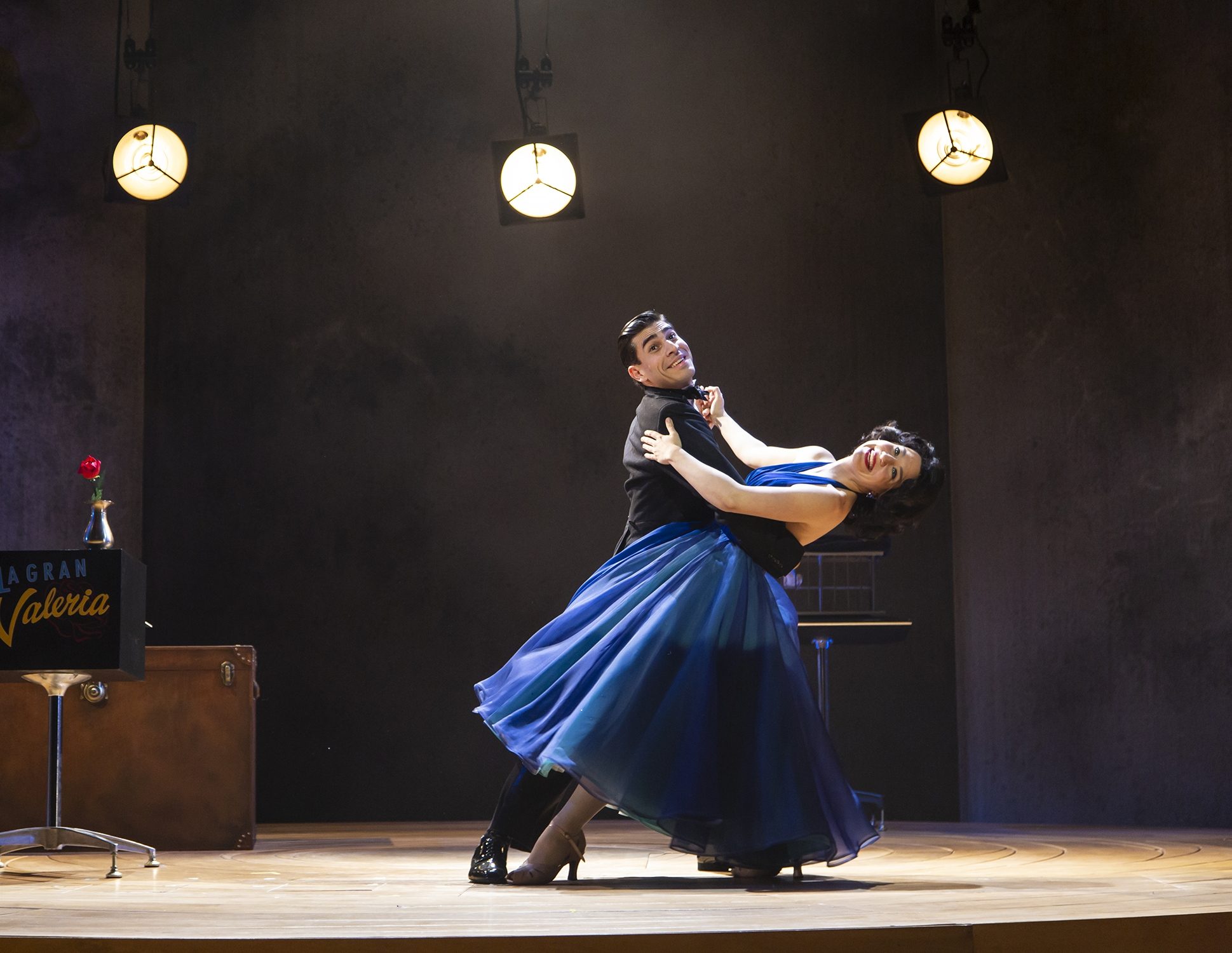 Arturo Soria and Irene Sofia Lucio in EL HURACAN by Charise Castro Smith, directed by Laurie Woolery, Yale Repertory Theatre. Photo © T. Charles Erickson, 2018.