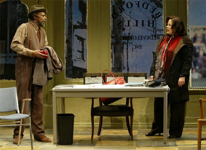 Anthony Chisholm and Michele Shay in August Wilson's Radio Golf directed by Timothy Douglas.