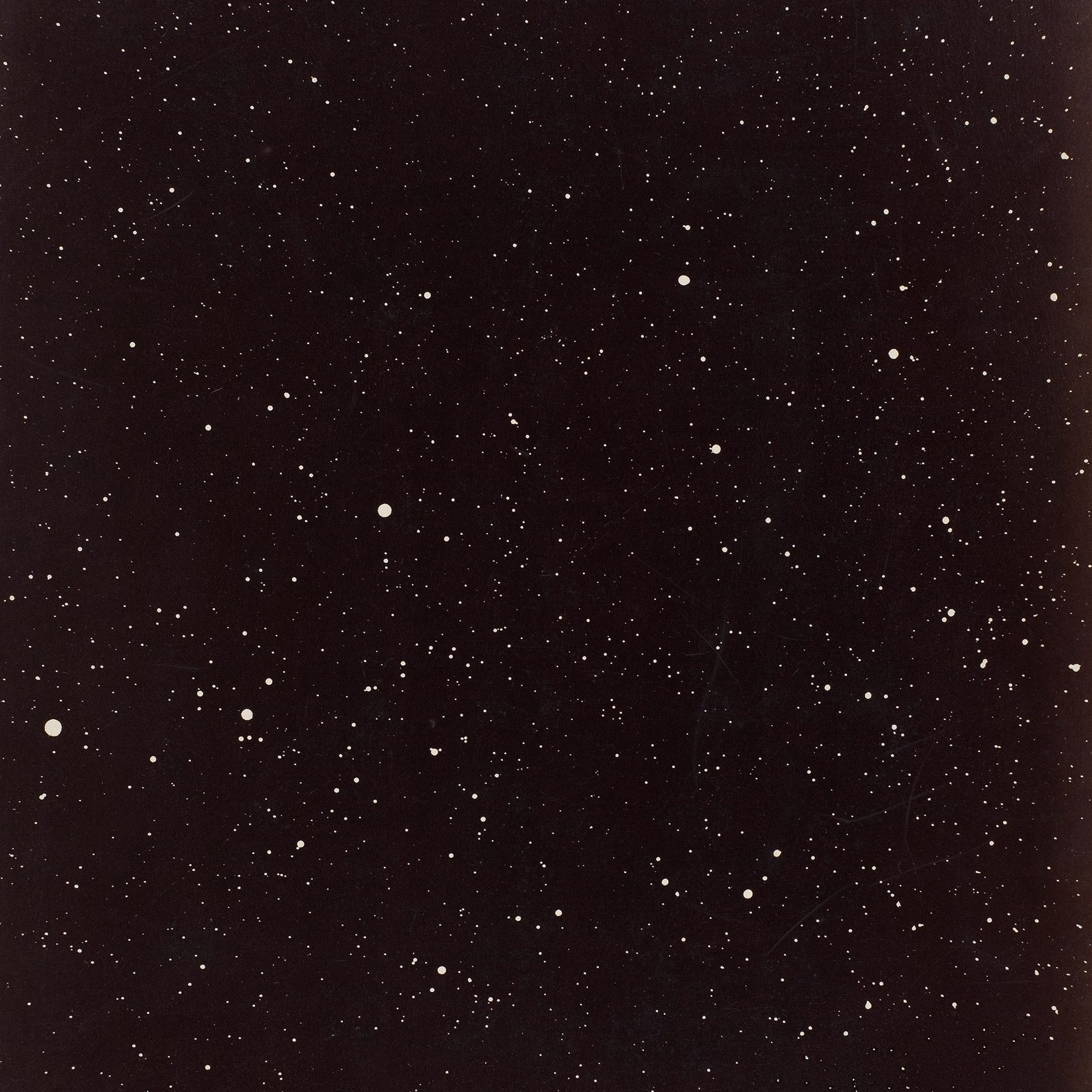 Furlough background A starry night sky filled with numerous white stars of varying sizes scattered across a dark, almost black background